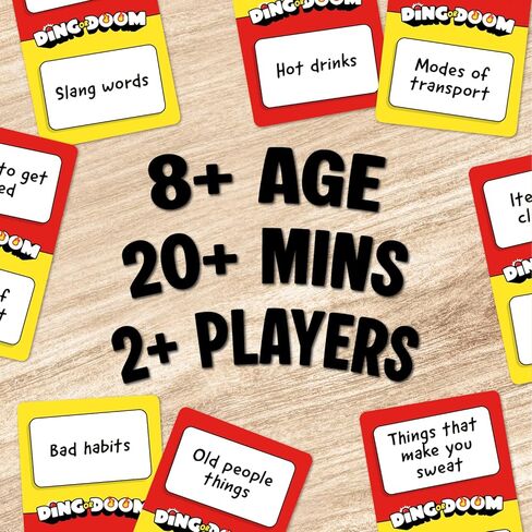 Lucky Egg Ding Or Doom – Fast-Paced Buzzer Party Game for Kids, Teens & Adults – Quick Thinking Category Game with 200 Prompts – Fun Family & Party Game Night Game for 2+ Players (Ages 12+) in Saudi Arabia