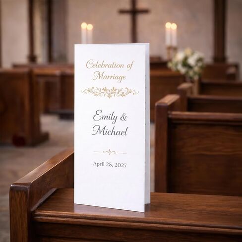 100 Pack - Elegant White Linen 8.5" x 11" Scored Cardstock Paper – Folds to 4.25" x 11" – Menu & Program Paper – Inkjet & Laser Printer Compatible – Made in USA in Kuwait