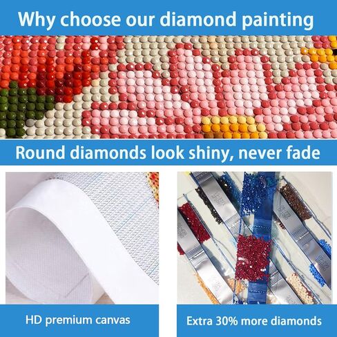 TYPUSOK Gnome Diamond Art Kits for Adults,Highland Cow Round Full Drill 5D Diamond Painting Kits for Beginners,Sunflower DIY Diamond Dots Pictures Gem Art Kit,Home Wall Decor 12x16in in Kuwait
