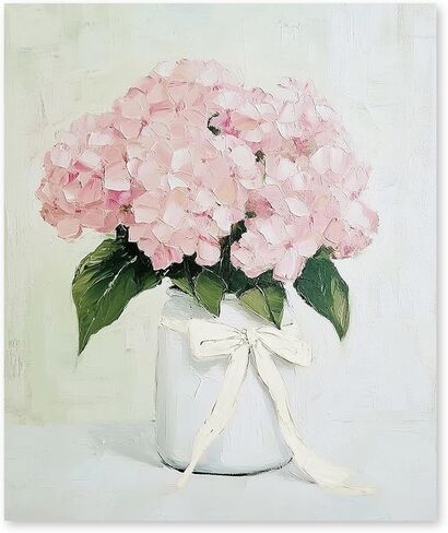 RLTXBUK Hydrangea Diamond Painting Kit for Adults, Pink Flower Diamond Art, Floral Gem Art DIY Craft for Beginners, Coquette Aesthetic Room Decor Gift 9.8x11.8 Inch in Kuwait