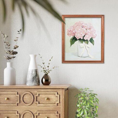 RLTXBUK Hydrangea Diamond Painting Kit for Adults, Pink Flower Diamond Art, Floral Gem Art DIY Craft for Beginners, Coquette Aesthetic Room Decor Gift 9.8x11.8 Inch in Kuwait