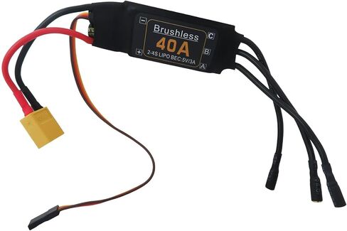 40A Brushless ESC 2-4S Speed Controller 5V 3A BEC Fit for XT60 Plug for RC Drone Airplanes Multi-axis Aircraft Helicopter in Saudi Arabia