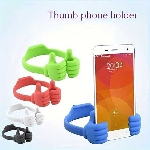 Creative Phone Stand, Thumb Holder, Desktop, Lazy Stand, Digital, Retail Store, Cute (Red) in Kuwait