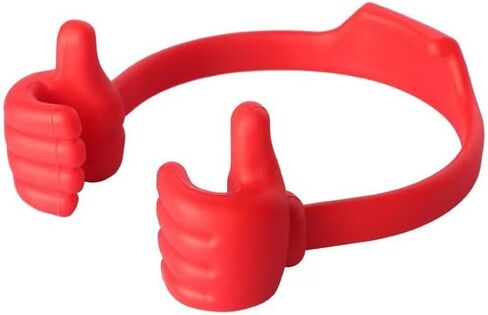 Creative Phone Stand, Thumb Holder, Desktop, Lazy Stand, Digital, Retail Store, Cute (Red) in Kuwait