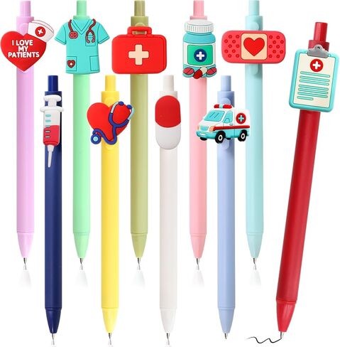 ceiba tree Nurse Pens Cute Funny Black Ink Writing Nursing Pens Nurses Week Gifts for Doctors Medical Healthcare Clinic Worker Appreciation School Supplies in Kuwait