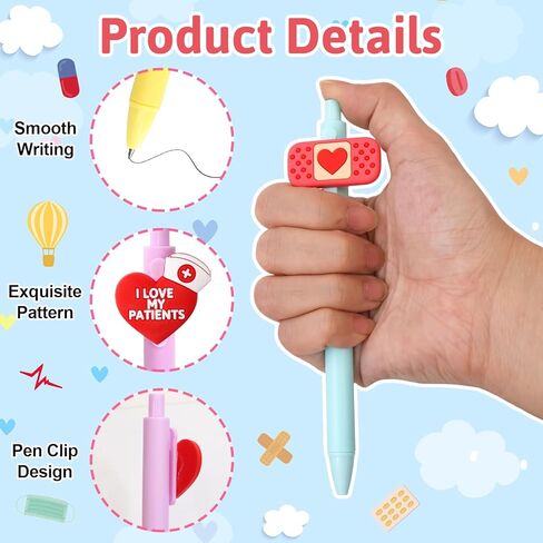 ceiba tree Nurse Pens Cute Funny Black Ink Writing Nursing Pens Nurses Week Gifts for Doctors Medical Healthcare Clinic Worker Appreciation School Supplies in Kuwait
