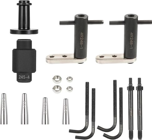 GM245 Fuel Injector Rail Assembly Remover Tool & Fuel Injector Seals Install Replace Tools Compatible with Cadillac Saturn Pontiac Chevrolet Subaru 6706 EN-49248 EN-49245 EN-51105 18683AA000 in Saudi Arabia