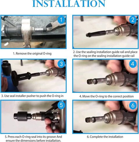 GM245 Fuel Injector Rail Assembly Remover Tool & Fuel Injector Seals Install Replace Tools Compatible with Cadillac Saturn Pontiac Chevrolet Subaru 6706 EN-49248 EN-49245 EN-51105 18683AA000 in Saudi Arabia