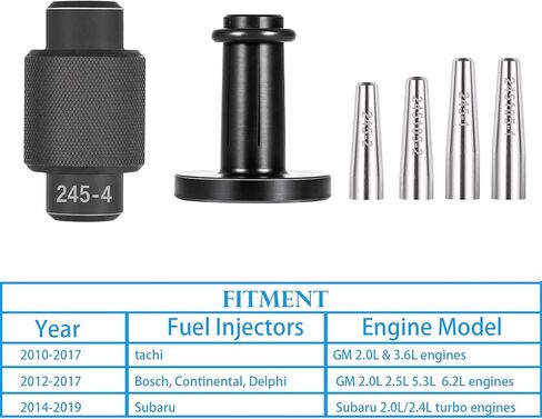 GM245 Fuel Injector Rail Assembly Remover Tool & Fuel Injector Seals Install Replace Tools Compatible with Cadillac Saturn Pontiac Chevrolet Subaru 6706 EN-49248 EN-49245 EN-51105 18683AA000 in Saudi Arabia