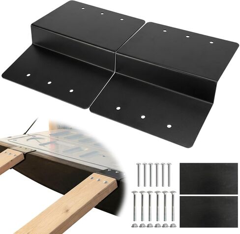 Steel Ramp Top Kit, 2 Pack Heavy-Duty Steel Ramp Kit for 2x8 Boards to Safely Load ATV Motorcycle and Lawn Equipment On and Off Your Vehicle, Black in Saudi Arabia