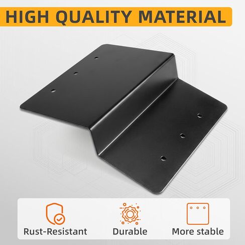Steel Ramp Top Kit, 2 Pack Heavy-Duty Steel Ramp Kit for 2x8 Boards to Safely Load ATV Motorcycle and Lawn Equipment On and Off Your Vehicle, Black in Saudi Arabia