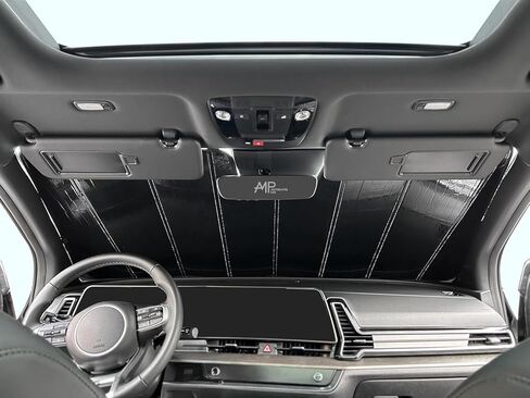مظلة شمسية قابلة للطي مناسبة للزجاج الأمامي لسيارة Mazda CX-70 SUV، 2026 2025، كتلة عاكسة مدمجة للأشعة فوق البنفسجية وخفيفة الوزن ومرنة وإكسسوارات عازلة صلبة (صنع في الولايات المتحدة الأمريكية) in Kuwait