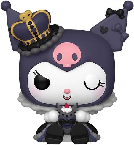فانكو بوب! الرسوم المتحركة: Hello Kitty - Kuromi Winking in Royal Outfit (Chase Variant) شخصية حصرية من الفينيل مع واقي صندوق in Kuwait