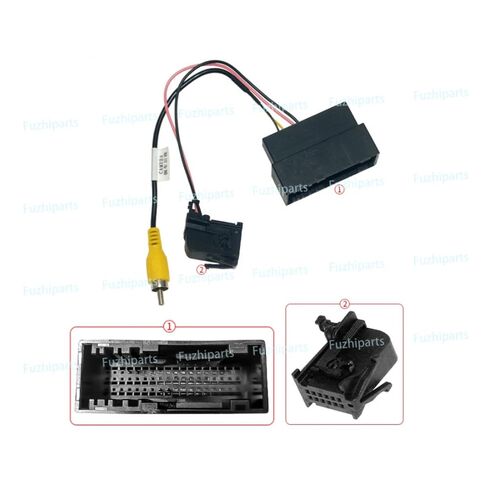Car Radio Stereo Reverse Parking Rearview Backup Camera Video Adapter Plug Converter Cable for Ford Kuga Focus Edge Explorer in Saudi Arabia