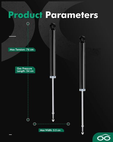 SCITOO Shocks,Rear Gas Struts Shock Absorbers Compatible with 2000 2001 2002 2003 2004 2005 for Toyota Echo Compatible with 343295 5987 Set of 2 in Kuwait
