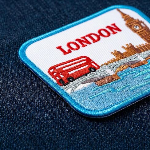 11PCS World Travel Embroidery Patches Iron On Applique Set Landmark Inspired Designs for Jackets Backpacks Hats DIY Clothing in Kuwait
