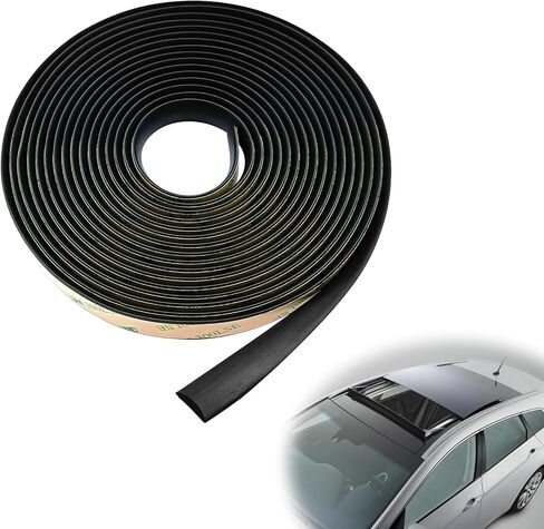 16.5FT/5M Car Windshield Seal Strip & Sunroof Rubber Seal, Universal Automotive Weather Stripping Seal Strip for Car Front Rear Windshield, Sunroof, Windows, Sliding Doors Edge Trim Molding Protection in Saudi Arabia