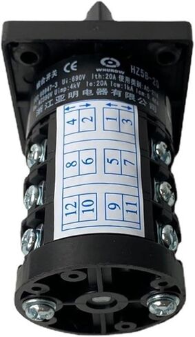 Rotary Cam Combination Switch HZ5B-20/3 Universal Changeover Switches 20A 3 Poles Positon Control Dual Power in Saudi Arabia
