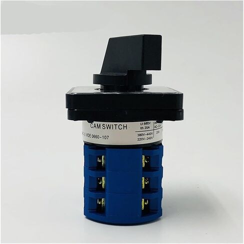 YMW26-20/3 Rotary Switch 6 Postion 690V 20A 3 Poles Universal Changeover Cam Main Switches Silver Contact Circuit Control LW26 in Saudi Arabia