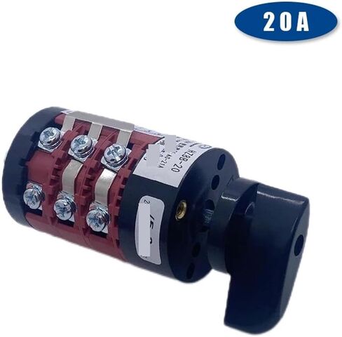 0-4 Positions HZ8B-20/5/3 Electrical Control 3 Layers 20A Changeover Rotary Cam Switch Interruptor Silver in Saudi Arabia