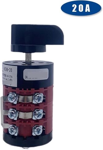 0-4 Positions HZ8B-20/5/3 Electrical Control 3 Layers 20A Changeover Rotary Cam Switch Interruptor Silver in Saudi Arabia