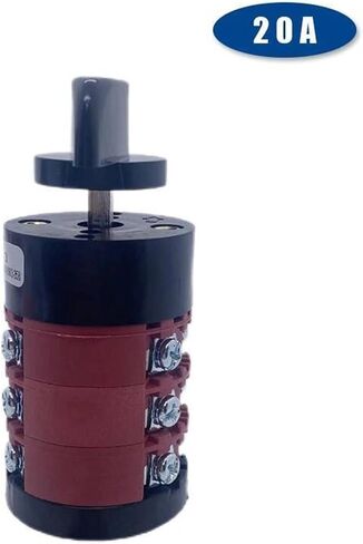 0-4 Positions HZ8B-20/5/3 Electrical Control 3 Layers 20A Changeover Rotary Cam Switch Interruptor Silver in Saudi Arabia