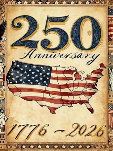 ARPADAMO Square Diamond Art Kits for Adults-American Flag Square Drill Diamond Painting,Square Diamond Art,DIY 250 Anniversary Gem Art Kits for Adults and Crafts for Gifts and Home Wall Decor 12x16in in Saudi Arabia