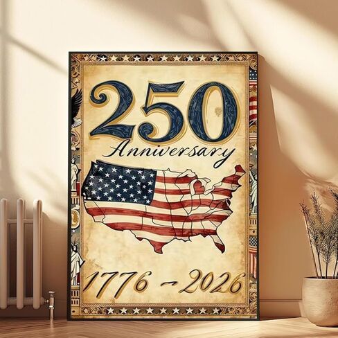 ARPADAMO Square Diamond Art Kits for Adults-American Flag Square Drill Diamond Painting,Square Diamond Art,DIY 250 Anniversary Gem Art Kits for Adults and Crafts for Gifts and Home Wall Decor 12x16in in Saudi Arabia