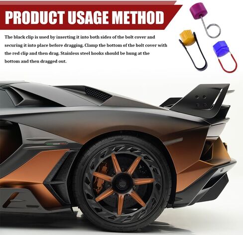 3PCS Car Wheel Hub Bolt Nut Cover Removal Tool, Lug Nut Removal Tool, 3 Styles Lug Cap Cover Remover Set, Car Accessories Wheel Hub Puller & Bolt Cap Remover Hook Universal for Most Vehicles in Saudi Arabia