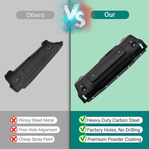 Skid Plate Compatible with 2018-2026 Jeep Wrangler JL ＆ 2020-2026 Gladiator JT, Only for 10th Anniversary Style Bumper in Saudi Arabia