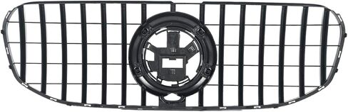 KARPAL Front GT Grille Bumper Grille Compatible With Mercedes Benz X167 GLS450 GLS580 2020 2021 2022 2023 With Hole Black in Kuwait