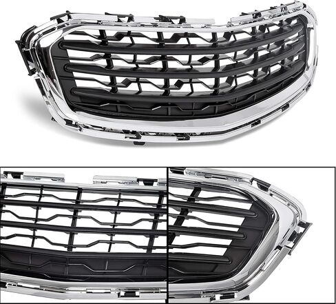 ALMULOO Front Grill Compatible with 2015 Chevy Cruze & 2016 Chevrolet Cruze Limited Excludes Ltz Model Grille Plastic(ABS) Chrome Replacement for GM1200728 95405770 in Kuwait