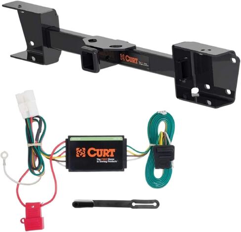 CURT Class 3 Trailer Hitch 2" Receiver with 4-Way Flat Output Custom Wiring Harness fits 2019-2026 Ascent | Resists Rust, Chipping, & UV | Includes Hardware and Dust Cover in Kuwait