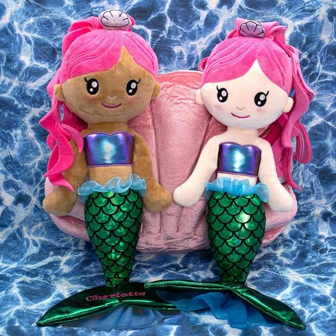 DIBSIES Personalized Mermaid Dolls - 16 Inch (Light Skin Tone) in Saudi Arabia