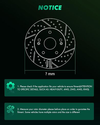 SCITOO Front Brake Rotors Kits 31427 Vented Disc Brake Rotors Fit For Hyundai For Sonata 2006-2013,For Hyundai For Tucson 2010-2015,For Hyundai For Veloster 2013,For Kia For Forte 2010-2014 in Kuwait