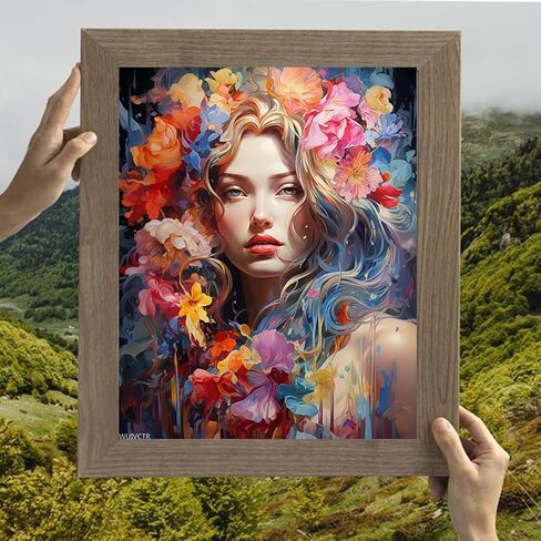 WUIVCTR Woman Paint by Numbers Woman for Adults, Acrylic Oil Paint by Numbers Kits for Beginner with Paintbrushes 16x20in Paintwork Art Canvas for Home Decor in Kuwait