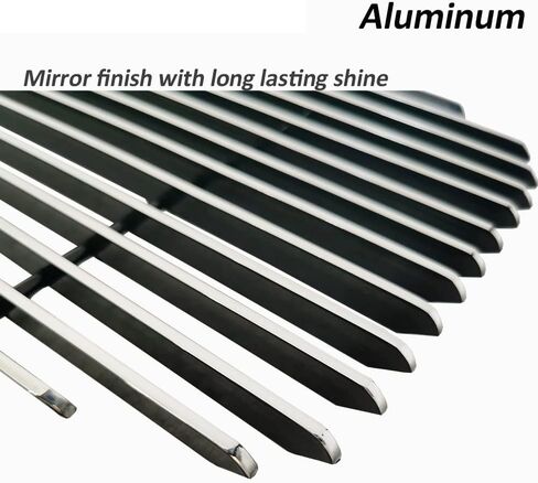 Front Grill Inserts for Nissan Titan 2008-2015 Chrome Aluminum Billet Grille Combo Upper Lower 4pcs 2009 2010 2011 2012 2013 2014 in Saudi Arabia