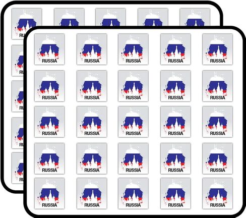 Russia Grunge World Flag Label Decorative Scrapbooking Sticker Waterproof Vinyl Stickers for Water Bottle, Laptop & Phone Case – 50 Pack in Kuwait