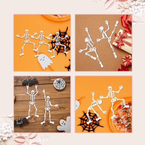 WADORN Skeleton Man Cutting Die Cuts, Metal Halloween Theme Embossing Stencil Die Cuts Skull Ghost Stencils DIY Crafts Cards Embossing Tools for DIY Scrapbooking Craft Photo Album Paper Card Decor in Kuwait