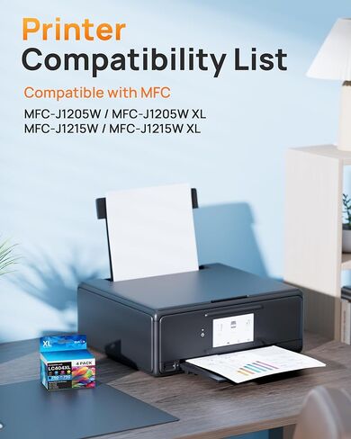 E-Z Ink LC404 MFC-J1205W Replacement for LC404 Ink Cartridges for Brother Printer 404XL LC 404 XL use for MFC-J1205W MFC-J1215W J1205WXL J1215W XL Printer (Black, Cyan, Magenta, Yellow, 4 Pack) in Kuwait