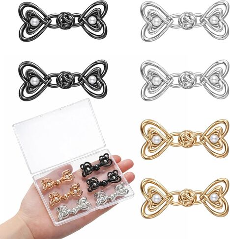 6 Pcs Pants Waist Tightener, Adjustable Waist Buckle Sets No Sew and No Tools Detachable Decorative Waists Buckles for Loose Jeans Dresses Skirts for Women Girls Gift in Kuwait