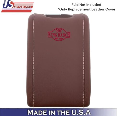 2009-2012 fits Ford F-150 King Ranch Leather Center Console Lid Cover Chaparral Brown in Saudi Arabia