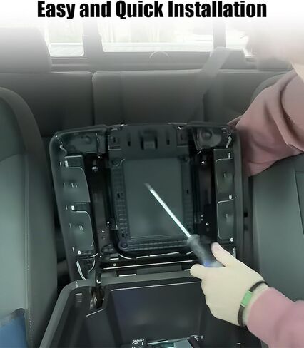 Dasbecan Front Seat Center Console Armrest Lid Fit for Chevrolet Chevy Silverado Suburban Tahoe GMC Sierra Yukon XL 2014-2020 40/20/40 Split Bench Sea Replace 22881398 in Kuwait