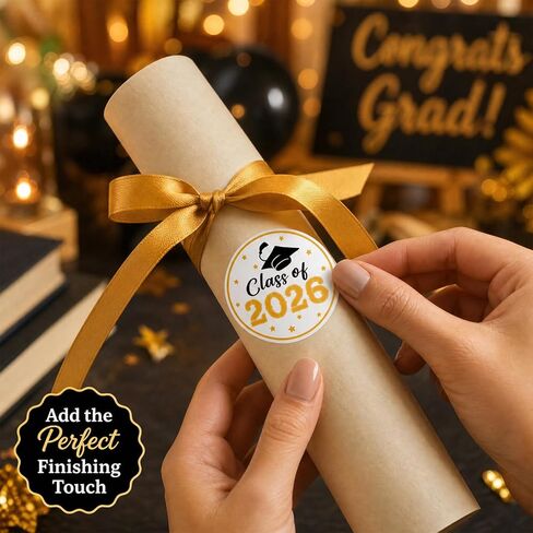 240 PCS 2026 Graduation Stickers, 1.5" Class of 2026 Self Adhesive Graduation Cap Sticker for Envelope Seals Scrapbooking,Class of 2026 Sticker Labels,College High School Senior Graduate Party Favors in Saudi Arabia