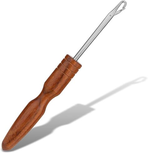 Giwrmu Latch Hook Tool, Wooden Latch Hooks, Latch Hook Crochet Needle for Micro Braids, Hair Extension and Carpet Craft in Saudi Arabia