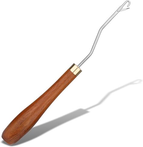 Giwrmu Latch Hook Tool, Wooden Latch Hooks, Latch Hook Crochet Needle for Micro Braids, Hair Extension and Carpet Craft in Saudi Arabia