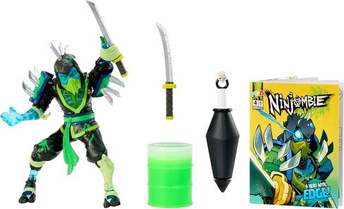 Ninjombie Action Figure - Sword Lord, Boys Action Ninja Zombie Slime Monster Action Figure, Ages 6 + in Kuwait