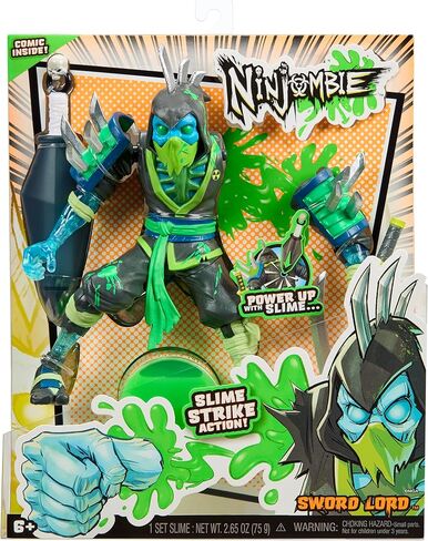 Ninjombie Action Figure - Sword Lord, Boys Action Ninja Zombie Slime Monster Action Figure, Ages 6 + in Kuwait