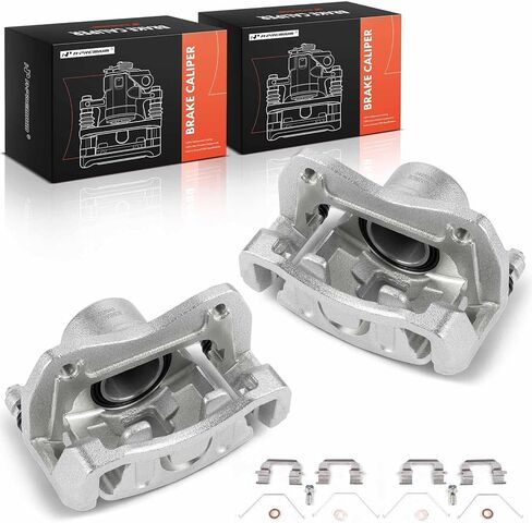 A-Premium Disc Brake Calipers Assembly with Bracket Compatible with Kia, Hyundai Vehicles - Sportage, Tucson, 2016-2021 - Front Driver and Passenger Side in Kuwait