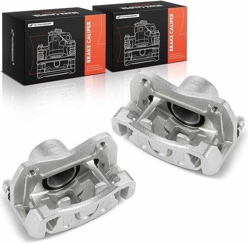 A-Premium Disc Brake Calipers Assembly with Bracket Compatible with Kia, Hyundai Vehicles - Sportage, Tucson, 2016-2021 - Front Driver and Passenger Side in Kuwait